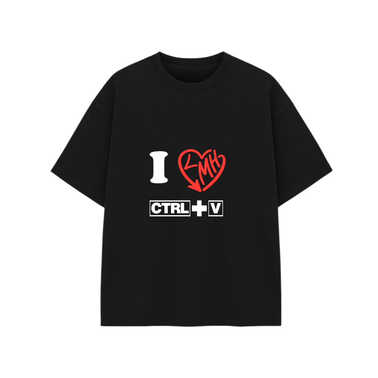 Футболка Lead The Crowd «I ♥ LMH» (чёрная)