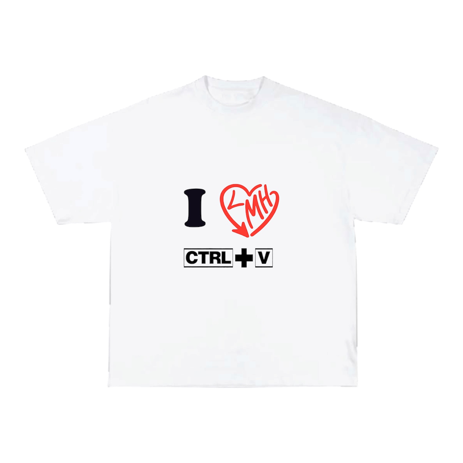 Футболка Lead The Crowd «I ♥ LMH» (белая)